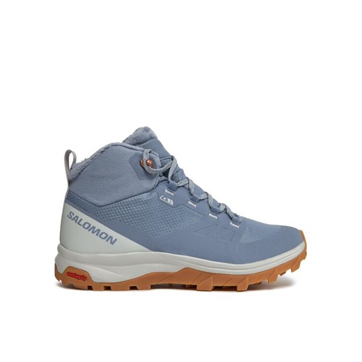Salomon Trekkingi Outsnap Climasalomon™ Waterproof L47289900 Niebieski ze sklepu MODIVO w kategorii Workery damskie - zdjęcie 182608750