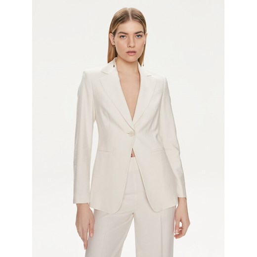 United Colors Of Benetton Marynarka 2YFWDW01X Écru Regular Fit ze sklepu MODIVO w kategorii Marynarki damskie - zdjęcie 182608852