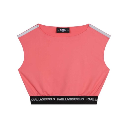 Karl Lagerfeld Kids Top Z15410 D Czerwony Regular Fit ze sklepu MODIVO w kategorii Bluzki dziewczęce - zdjęcie 182608863