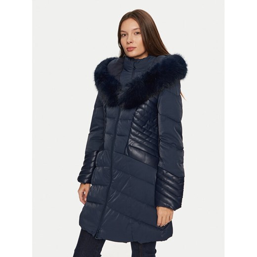 Guess Kurtka puchowa New Oxana W4BL61 WGLZ0 Granatowy Regular Fit ze sklepu MODIVO w kategorii Kurtki damskie - zdjęcie 182608893