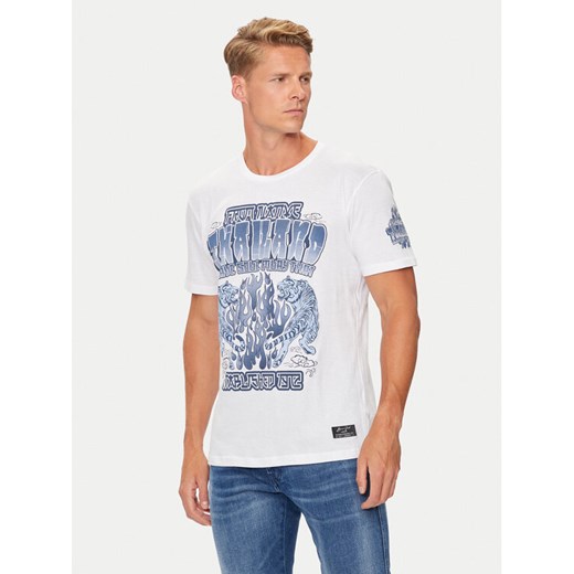 Brave Soul T-Shirt MTS-149SKEN Biały Regular Fit ze sklepu MODIVO w kategorii T-shirty męskie - zdjęcie 182608974
