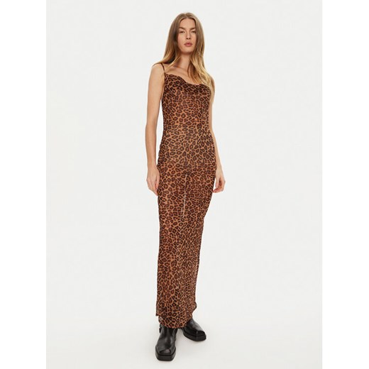One Teaspoon Sukienka letnia 26654 Brązowy Slim Fit ze sklepu MODIVO w kategorii Sukienki - zdjęcie 182609030