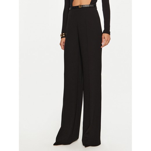 Elisabetta Franchi Spodnie materiałowe PA-061-47E2-V300 Czarny Regular Fit ze sklepu MODIVO w kategorii Spodnie damskie - zdjęcie 182609112