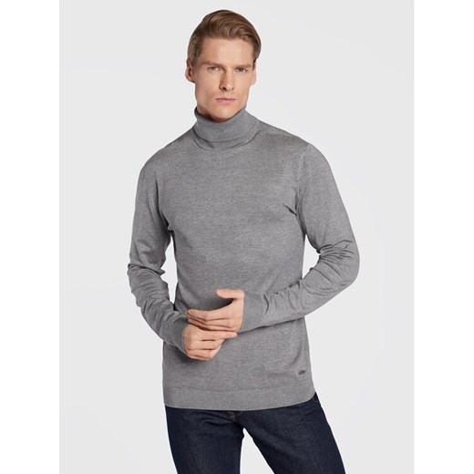 Petrol Industries Golf M-NOOS-KWC001 Szary Regular Fit ze sklepu MODIVO w kategorii Swetry męskie - zdjęcie 182609220