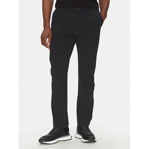 BOSS Spodnie materiałowe Commuter HexaStre 50529673 Czarny Slim Fit ze sklepu MODIVO w kategorii Spodnie męskie - zdjęcie 182609290