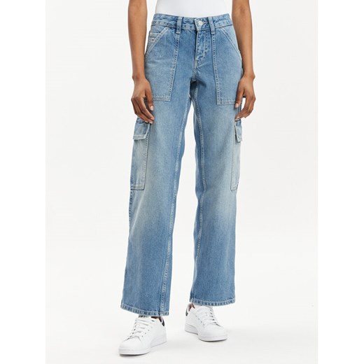 Tommy Jeans Jeansy Sophie DW0DW17553 Niebieski Straight Fit ze sklepu MODIVO w kategorii Jeansy damskie - zdjęcie 182609313
