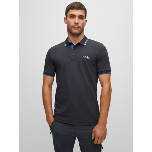 Boss Polo Paddy Pro 50469102 Granatowy Regular Fit ze sklepu MODIVO w kategorii T-shirty męskie - zdjęcie 182609373