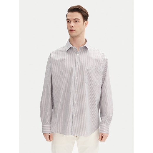 Jack&Jones Koszula Atlas 12271085 Szary Wide Fit ze sklepu MODIVO w kategorii Koszule męskie - zdjęcie 182609431