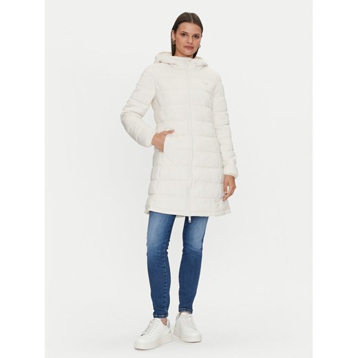 Guess Kurtka puchowa New Aleta V4YL05 WF3X0 Biały Long Fit ze sklepu MODIVO w kategorii Kurtki damskie - zdjęcie 182609494