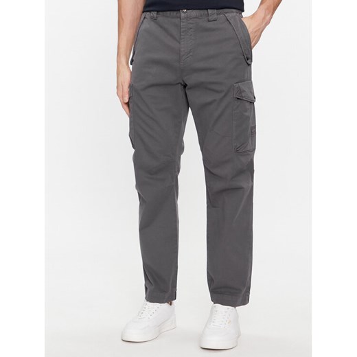 Boss Spodnie materiałowe Sista-Cargo-1 50509100 Szary Relaxed Fit 50 MODIVO