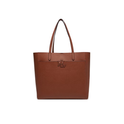 LAUREN RALPH LAUREN Torebka 431960183001 Brązowy ze sklepu MODIVO w kategorii Torby Shopper bag - zdjęcie 182609634