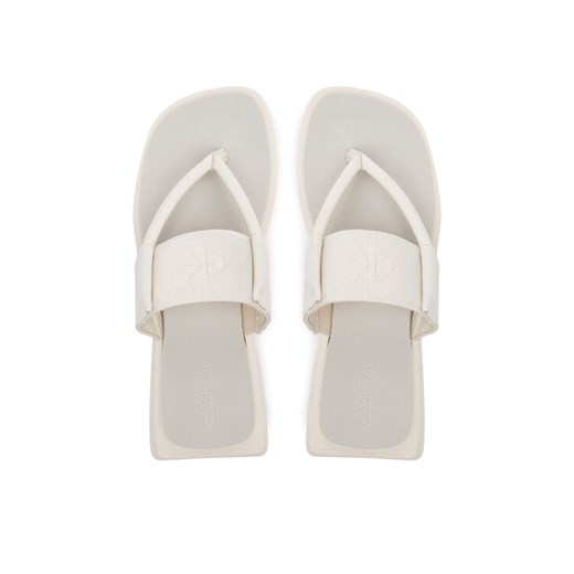 Calvin Klein Jeans Japonki Sq Low Wedge Sandal Rope YW0YW01717 Beżowy 39 MODIVO