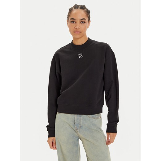 Hugo Bluza Daxandria 50527463 Czarny Relaxed Fit ze sklepu MODIVO w kategorii Bluzy damskie - zdjęcie 182609712