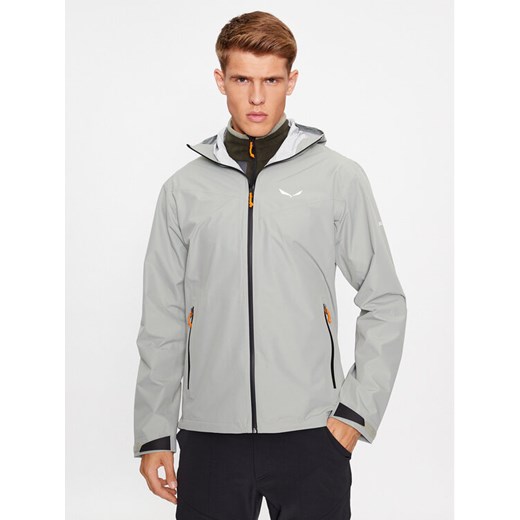 Salewa Kurtka przeciwdeszczowa Puez 2.5L 28615 Szary Regular Fit ze sklepu MODIVO w kategorii Kurtki męskie - zdjęcie 182609722