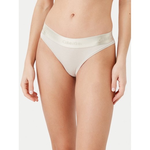 Calvin Klein Underwear Figi klasyczne 000QF7999E Beżowy ze sklepu MODIVO w kategorii Majtki damskie - zdjęcie 182609782