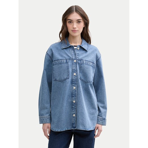 Tom Tailor Denim Kurtka jeansowa 1045967 Niebieski Regular Fit ze sklepu MODIVO w kategorii Kurtki damskie - zdjęcie 182609884