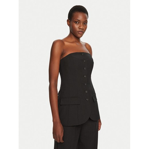 Herskind Bluzka Jacqui 5406134 Szary Slim Fit ze sklepu MODIVO w kategorii Bluzki damskie - zdjęcie 182609952