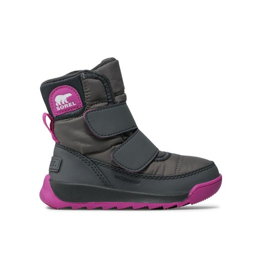 Sorel Śniegowce Childrens Whitney II Strap Wp NC3919 Szary ze sklepu MODIVO w kategorii Buty zimowe dziecięce - zdjęcie 182609960
