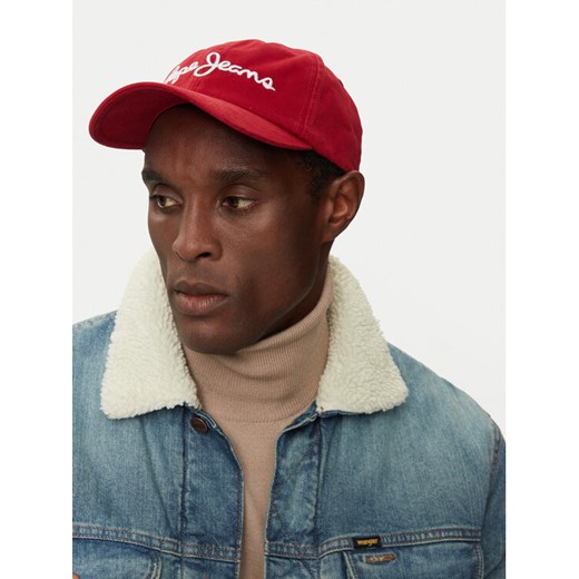 Pepe Jeans Czapka z daszkiem PM040548 Czerwony ze sklepu MODIVO w kategorii Czapki z daszkiem męskie - zdjęcie 182610000