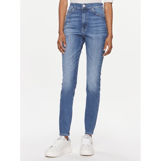 Tommy Jeans Jeansy Sylvia Hgh Sskn Ah1230 DW0DW17162 Niebieski Skinny Fit ze sklepu MODIVO w kategorii Jeansy damskie - zdjęcie 182610011