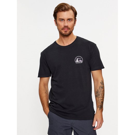 Quiksilver T-Shirt Cleancircle EQYZT07491 Czarny Regular Fit ze sklepu MODIVO w kategorii T-shirty męskie - zdjęcie 182610043
