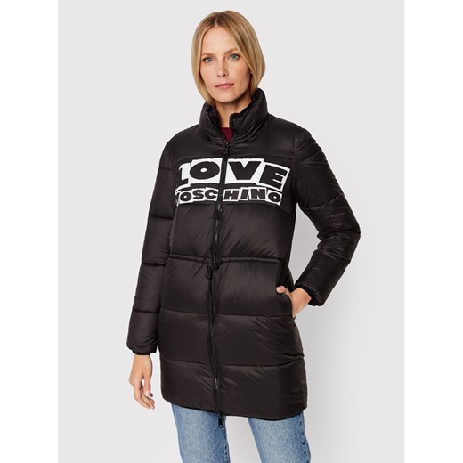 LOVE MOSCHINO Kurtka przejściowa WK49002T 363A Czarny Regular Fit ze sklepu MODIVO w kategorii Kurtki damskie - zdjęcie 182610062