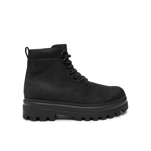 Calvin Klein Jeans Trapery Lugged Laceup Boot Oxf Hiking Nb YM0YM01076 Czarny ze sklepu MODIVO w kategorii Buty zimowe męskie - zdjęcie 182610091