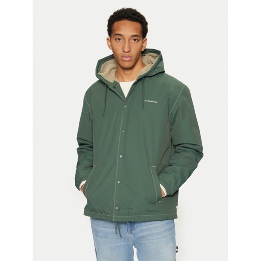 Quiksilver Kurtka przejściowa Rain Cloud EQYJK04110 Zielony Regular Fit ze sklepu MODIVO w kategorii Kurtki męskie - zdjęcie 182610223