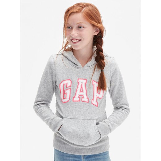 Gap Bluza 849381-15 Szary Regular Fit ze sklepu MODIVO w kategorii Bluzy dziewczęce - zdjęcie 182610234