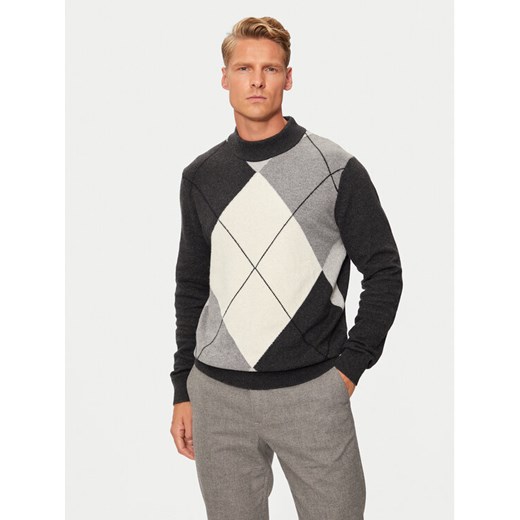 Pierre Cardin Sweter C5 51150/5079/1006 Szary Regular Fit ze sklepu MODIVO w kategorii Swetry męskie - zdjęcie 182610312