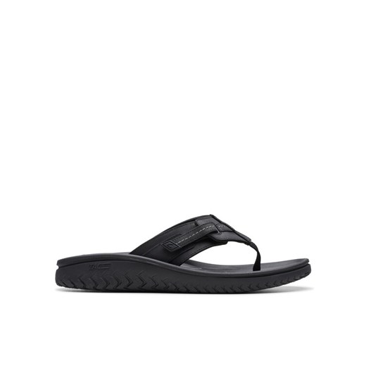 Clarks Japonki Wesley Sun 26176988 Czarny ze sklepu MODIVO w kategorii Klapki męskie - zdjęcie 182610314