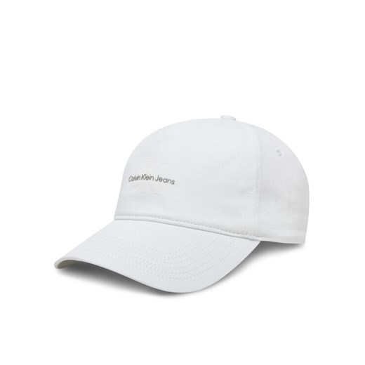 Calvin Klein Jeans Czapka z daszkiem Printed Monologo Cap LV04K5027G Biały ze sklepu MODIVO w kategorii Czapki z daszkiem damskie - zdjęcie 182610354