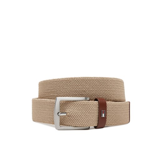 Tommy Hilfiger Pasek Męski Denton Elastic 3.5 AM0AM13354 Beżowy Tommy Hilfiger 85 MODIVO