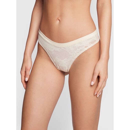 Triumph Stringi Smart Deco 10213494 Écru ze sklepu MODIVO w kategorii Majtki damskie - zdjęcie 182610424