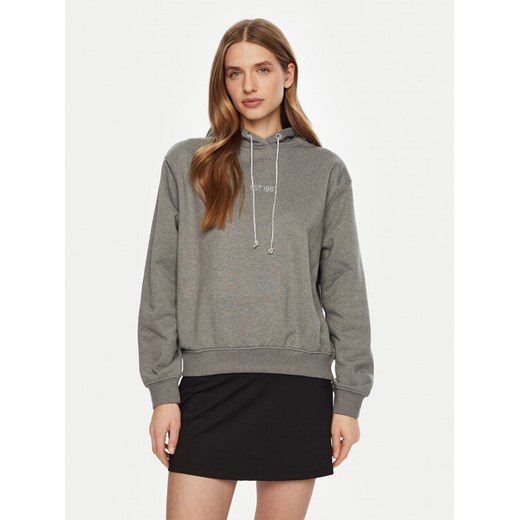 Guess Bluza W5RQ00 KBY51 Szary Regular Fit ze sklepu MODIVO w kategorii Bluzy damskie - zdjęcie 182610451