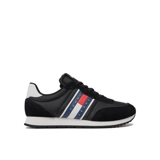Tommy Jeans Sneakersy Tjm Runner Casual Ess EM0EM01351 Czarny ze sklepu MODIVO w kategorii Buty sportowe męskie - zdjęcie 182610462