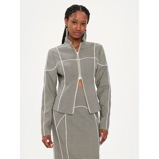 Gestuz Bluza Pippa 10908665 Szary Slim Fit ze sklepu MODIVO w kategorii Bluzy damskie - zdjęcie 182610471