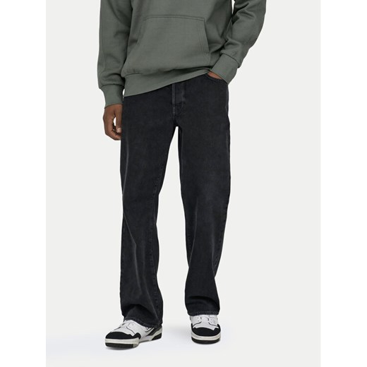 Only & Sons Jeansy Fade 22026778 Czarny Loose Fit ze sklepu MODIVO w kategorii Jeansy męskie - zdjęcie 182610494