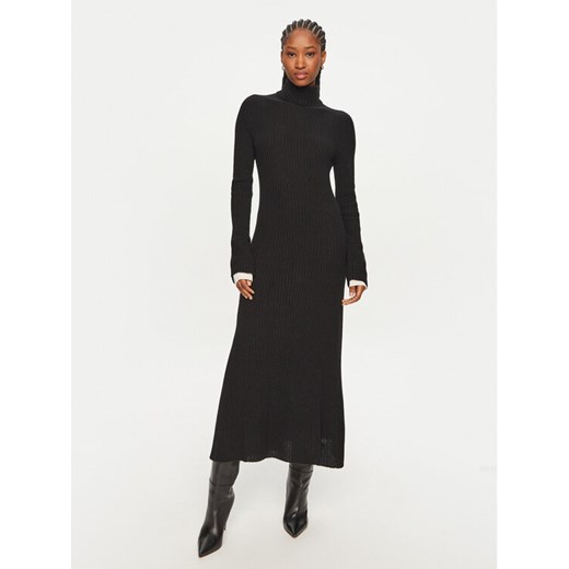 PINKO Sukienka dzianinowa Highlander 104470 A278 Czarny Regular Fit ze sklepu MODIVO w kategorii Sukienki - zdjęcie 182610520