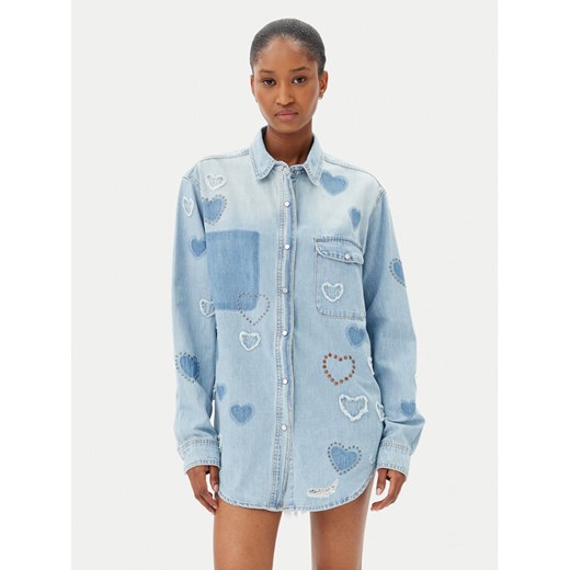 One Teaspoon Koszula jeansowa Everyday Studded 26714 Niebieski Relaxed Fit ze sklepu MODIVO w kategorii Koszule damskie - zdjęcie 182610551