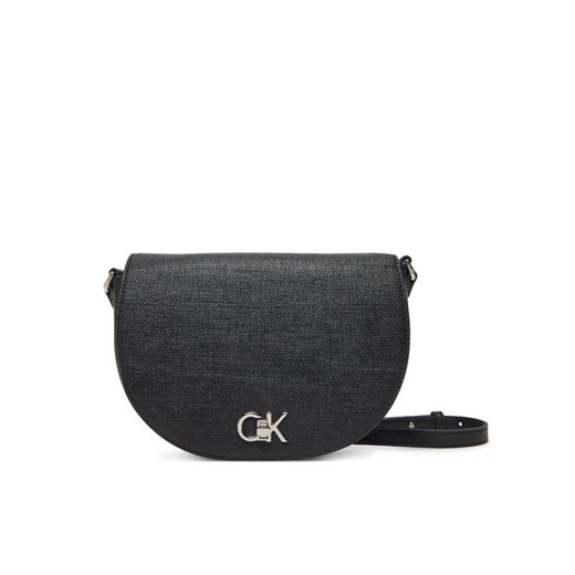 Calvin Klein Torebka Ck Hw Crossbody Saddle Bag_Tex K60K613233 Czarny ze sklepu MODIVO w kategorii Listonoszki - zdjęcie 182610572