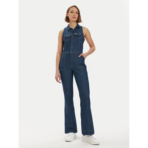 Wrangler Kombinezon 112351045 Granatowy Slim Fit ze sklepu MODIVO w kategorii Kombinezony damskie - zdjęcie 182610622