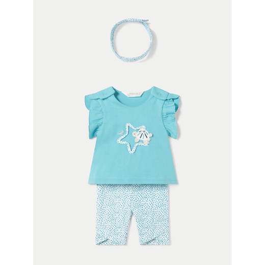 Mayoral Komplet t-shirt i legginsy 1792 Niebieski Regular Fit ze sklepu MODIVO w kategorii Komplety niemowlęce - zdjęcie 182610771