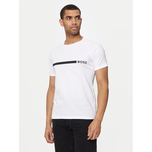 Boss T-Shirt T-Shirt Rn Slim Fit 50517970 Biały Slim Fit ze sklepu MODIVO w kategorii T-shirty męskie - zdjęcie 182610783