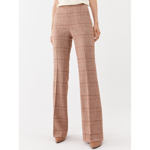 TWINSET Spodnie materiałowe 232TP2754 Brązowy Regular Fit ze sklepu MODIVO w kategorii Spodnie damskie - zdjęcie 182610843