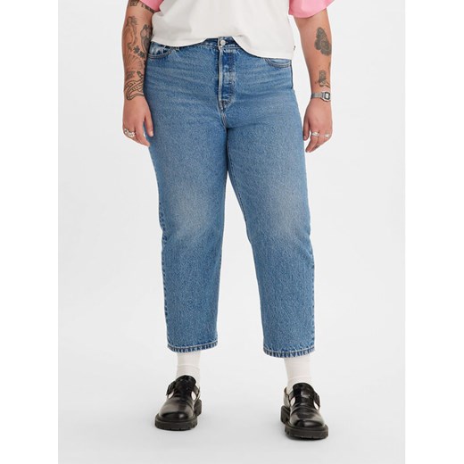 Levi's® Jeansy 501® 859530031 Niebieski Straight Fit ze sklepu MODIVO w kategorii Jeansy damskie - zdjęcie 182610853