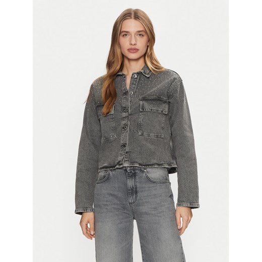 Vero Moda Kurtka jeansowa Ellas 10321886 Szary Regular Fit ze sklepu MODIVO w kategorii Kurtki damskie - zdjęcie 182610872
