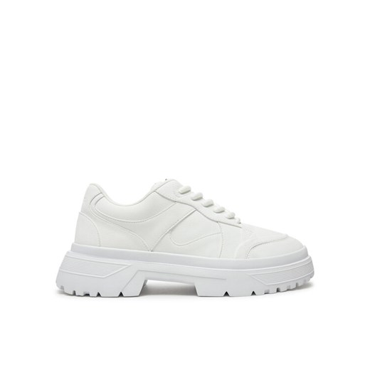 Guess Sneakersy Palermo Low FMFPLO ELE13 Biały ze sklepu MODIVO w kategorii Buty sportowe męskie - zdjęcie 182610873