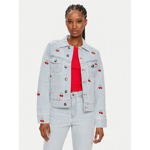 Lee Kurtka jeansowa Rider 112351205 Niebieski Regular Fit ze sklepu MODIVO w kategorii Kurtki damskie - zdjęcie 182610890