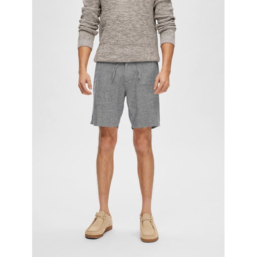 Selected Homme Szorty materiałowe Slhregular-Brody 16087638 Szary Regular Fit ze sklepu MODIVO w kategorii Spodenki męskie - zdjęcie 182610901